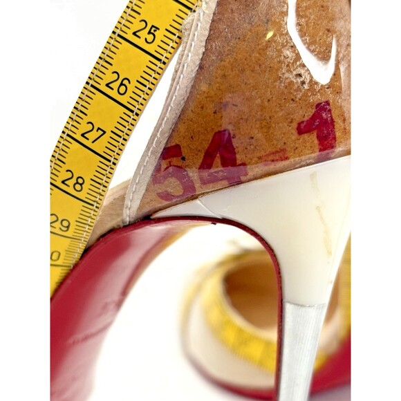 Christian Louboutin Multicolor Tape Measure Trimmed PVC Metri Pumps Sz EU 34.5 - Picture 9 of 16